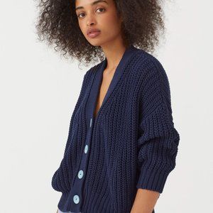 NWOT Unworn Babaà Cardigan Woman no18 Navy